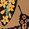 BEIGE/ SCHWARZ/ GELB