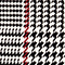 CREME/ SCHWARZ/ ROT