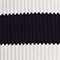 CREME/ DUNKELBLAU GESTREIFT