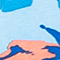 HELLBLAU/ ORANGE/ WEISS