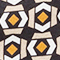 ECRU/ BEIGE/ ORANGE