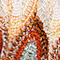 CREME/ ORANGE/ HELLBLAU