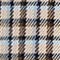 CREME/ HELLBLAU/ SCHWARZ KARIERT