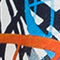WEISS/ DUNKELBLAU/ ORANGE