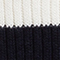 WEISS/ DUNKELBLAU GESTREIFT