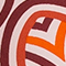 DUNKELROT/ ORANGE/ CREME