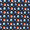 SCHWARZ/ BLAU/ ORANGE