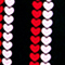 SCHWARZ/ ROT/ HELLROSA