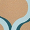 BEIGE/ HELLBLAU/ PETROL