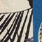 CREME/ BLAU/ GRAU