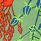 ORANGE/ GRÜN/ TÜRKIS