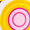 GELB/ ORANGE/ ROSA
