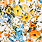 WEISS/ BLAU/ ORANGE