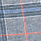 DUNKELBLAU/ WEISS/ ORANGE KARIERT