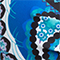 BLAU/ WEISS/ MINT