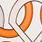WEISS/ ORANGE/ GRAU