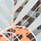 HELLBLAU/ ORANGE/ WEISS