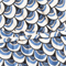 SCHWARZ/ CREME/ BLAU