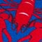 BLAU/ ROT
