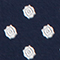 DUNKELBLAU/ WEISS