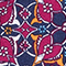 DUNKELBLAU/ FUCHSIA/ WEISS