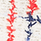 ECRU/ BLAU/ ROT