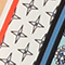 HELLBLAU/ CREME/ WEISS