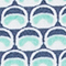 BLAU/ HELLGRÜN/ CREME