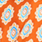 DUNKELORANGE/ BLAU