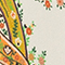 ECRU/ ORANGE/ HELLGRÜN