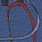 BLAU/ DUNKELORANGE/ ROT