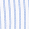 WEISS/ HELLBLAU GESTREIFT