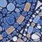 BLAU/ WEISS/ TAUPE