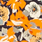 ORANGE/ DUNKELBLAU/ WEISS