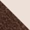 DARK BROWN / ECRU