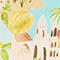 TURQUOISE / BEIGE / YELLOW