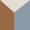 CREAM / BROWN / BLUE