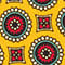 DARK YELLOW / DARK RED / BLACK