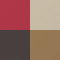 RED / BROWN / CREAM