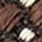 MARRON FONCÉ / CRÈME / BLEU FONCÉ