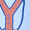 LIGHT BLUE / ORANGE / DARK BLUE
