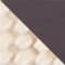 CREAM / DARK BROWN