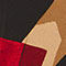 NOIR / BEIGE / ROUGE FONCÉ