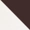 DARK BROWN / WHITE