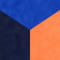 BLAU / ORANGE / WEISS