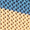BLUE / LIGHT ORANGE