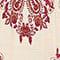 ECRU / LIGHT BROWN / DARK RED