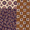 BROWN / BEIGE / DARK PURPLE