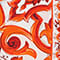 ORANGE / BLANC