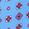 BLAU / PINK / WEISS